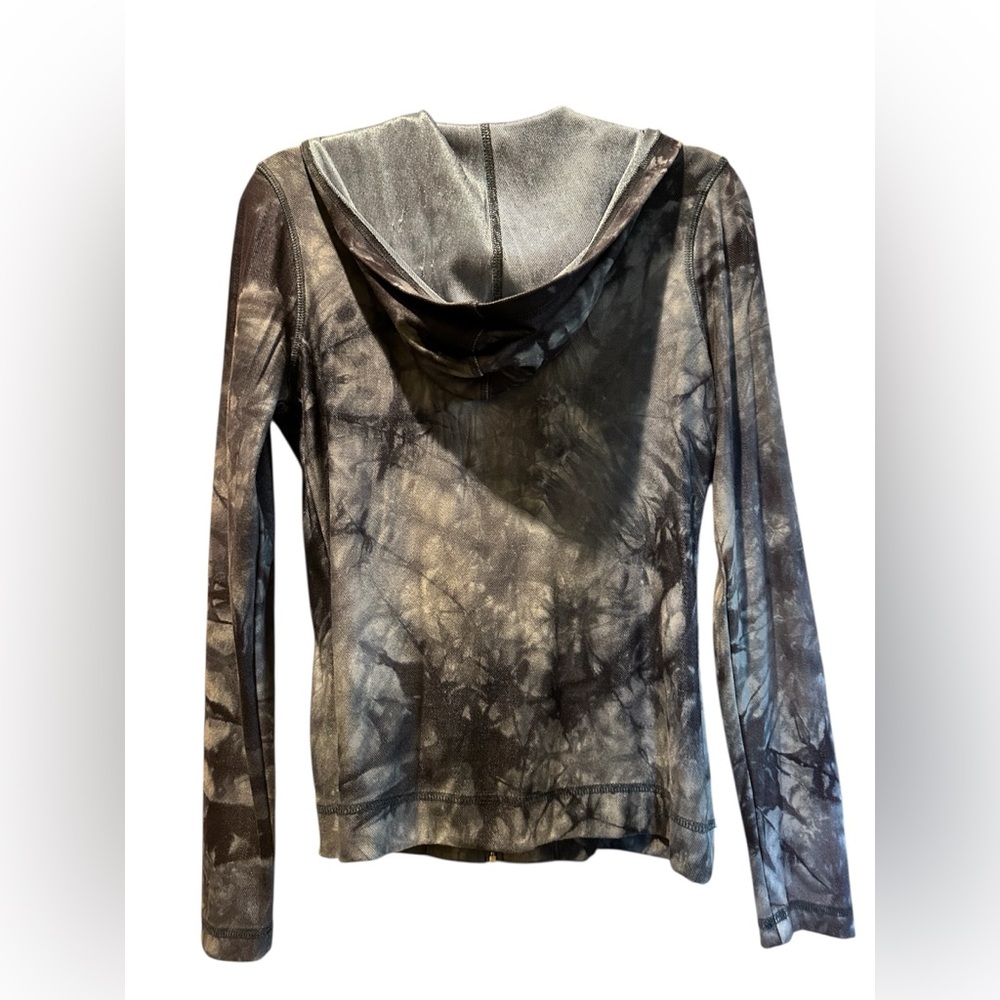 SNO SKINS Charcoal Tie-Dye Hoodie.  Size Medium - Picture 2 of 5